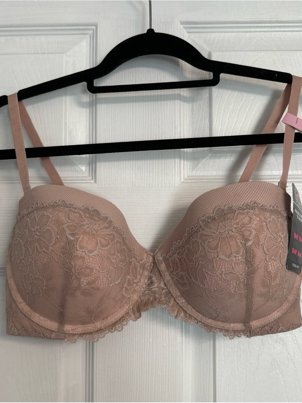 Maidenform Lace Underwire Bra in Mauve